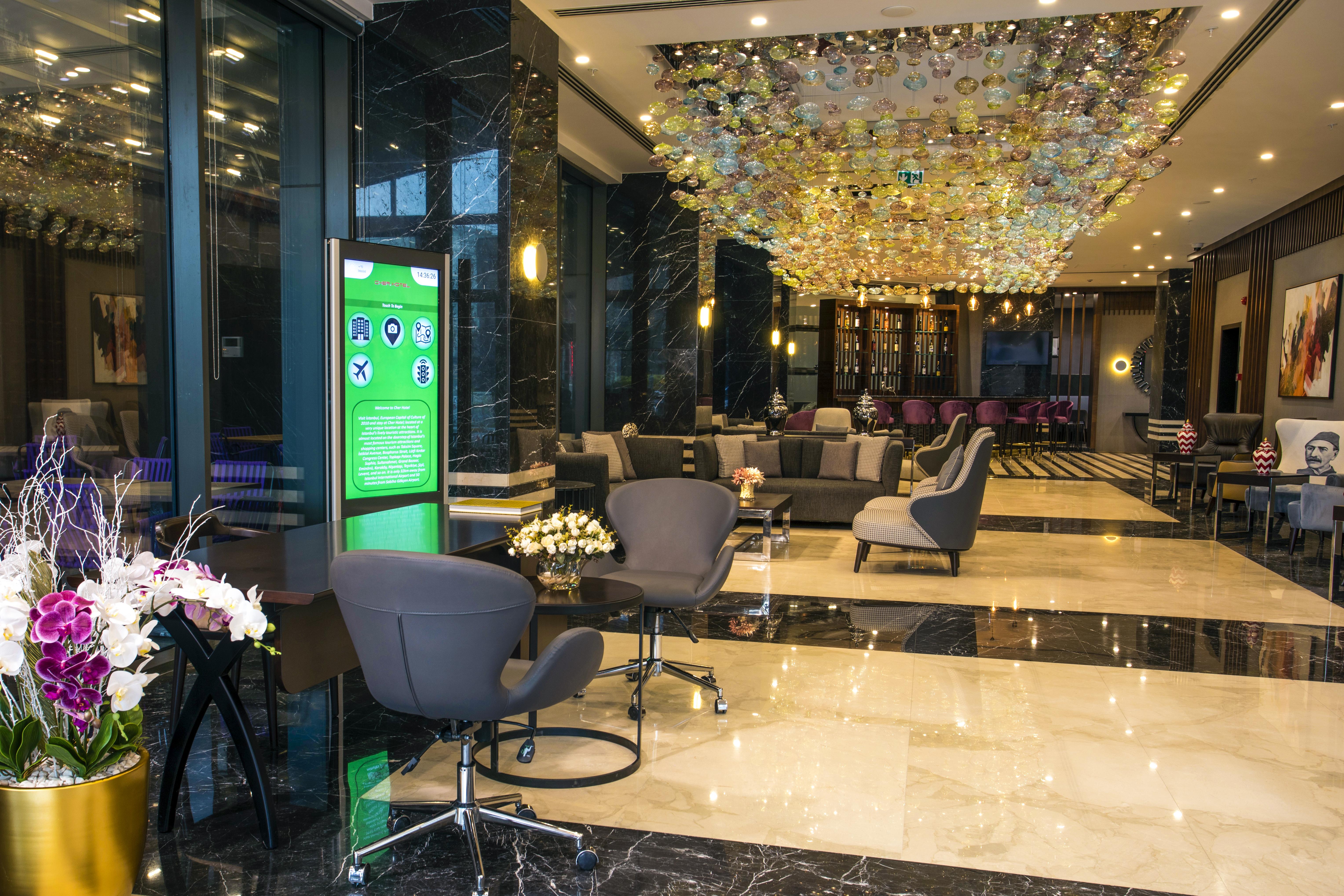 Cher Hotel & Spa Taksim Istanbul Luaran gambar Lobby